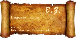 Bagossy Zita névjegykártya
